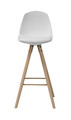 Bar Stool Oslo, wood/white