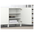 BESTÅ Storage combination with doors, white, Lappviken white, 180x40x74 cm