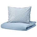 BLÅVINDA Duvet cover and 2 pillowcases, light blue, 200x200/50x60 cm