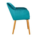 Upholstered Chair Emilia Velvet, bottle green