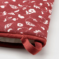 INAMARIA Oven glove, patterned/red