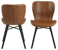 Chair Batilda Retro, brandy/black