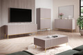 Three-Door Cabinet Nicole 150cm, antique pink/gold legs