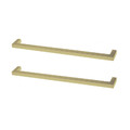 GoodHome Kitchen Door Handle Golpar D-shaped, brass effect, 233 mm, 2 pack