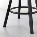 DALFRED Bar stool, black, 63-74 cm