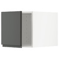 METOD Top cabinet, white/Voxtorp dark grey, 40x40 cm
