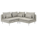 SÖDERHAMN Corner sofa, 3-seat, Viarp beige/brown