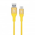 TB Cable USB 3.0-USB C 2m Quick Charge 3A, yellow