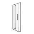 GoodHome Shower Door Ezili 90 cm, black/transparent