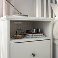 IDANÄS Bedside table, white, 47x40 cm