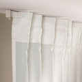 ROSENROBINIA Sheer curtains, 1 pair, white, 145x300 cm