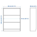 BILLY Bookcase, white, 80x28x106 cm