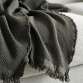 KLOTSTARR Throw, anthracite, 130x170 cm