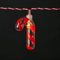 Christmas Lights String 16 LED Candy Canes, battery-operated