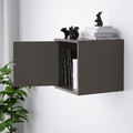 EKET Wall-mounted cabinet combination, dark grey, 35x35x35 cm