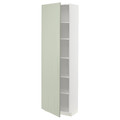 METOD High cabinet with shelves, white/Stensund light green, 60x37x200 cm