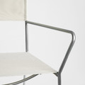 HÖGALT Chair, silver-colour/Älvsborg beige