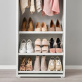 HJÄLPA Shoe shelf, white, 60x40 cm