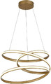 Pendant Lamp Rollercoaster 1 x 50 W, matt gold