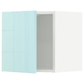 METOD Wall cabinet, white Järsta/high-gloss light turquoise, 40x40 cm