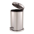 GoodHome Bathroom Waste Bin Korana 10 l, chrome