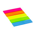 Removable Self-stick Notes Fluo 12x44mm, 5x 25pcs