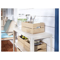 KOLBJÖRN Shelf unit, indoor/outdoor, beige, 80x81 cm