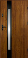 External Door O.K. Doors Temida Black P55 90, right, gold oak