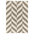 LOKSTALL Rug, flatwoven, grey/beige, 170x240 cm