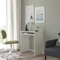 TORALD Desk with shelf unit, white, 65x40 cm