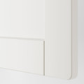 SMÅSTAD / PLATSA Wardrobe, white white/with frame, 60x57x123 cm