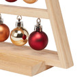 Christmas Tree Wooden Stand with Baubles