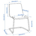 TOBIAS Chair, transparent, chrome-plated