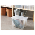 SAMLA Box with lid, transparent, 39x28x28 cm/22 l