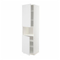 METOD High cab f micro w 2 doors/shelves, white/Stensund white, 60x60x220 cm