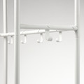 MACKAPÄR Coat rack with shoe storage unit, white, 78x32x200 cm