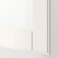 BESTÅ TV storage combination/glass doors, white/Sutterviken/Kabbarp white clear glass, 180x42x192 cm