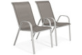 Outdoor Dining Furniture Set PORTO, silver