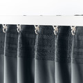 BLÅHUVA Block-out curtains, 1 pair, blue-grey, 145x300 cm