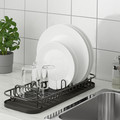 LILLHAVET Multifunctional dish rack, anthracite