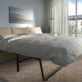 VIMLE 3-seat sofa-bed with chaise longue, with wide armrests/Hallarp beige