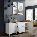 BESTÅ Storage combination with drawers, white/Lappviken/Stubbarp white, 180x42x74 cm