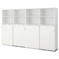 GALANT Storage combination w sliding doors, white, 320x200 cm