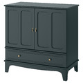 LOMMARP Cabinet, dark blue-green, 102x101 cm