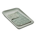 LEANDER Topper for changing mat, sage green