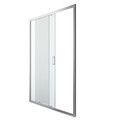 GoodHome Sliding Shower Door Beloya 140 cm, chrome/transparent