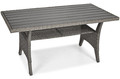 Garden Corner Sofa with Table Stockholm, dark gray