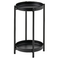 OLIVBLAD Plant stand, in/outdoor black, 35 cm