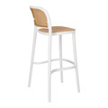 Bar Stool with Backrest Antonio, white