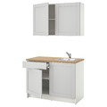 KNOXHULT Kitchen, grey, 120x61x220 cm